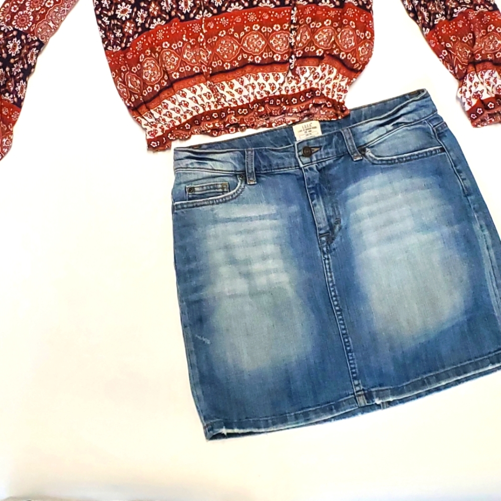 H&M JEAN SKIRT Sz 38 (8)